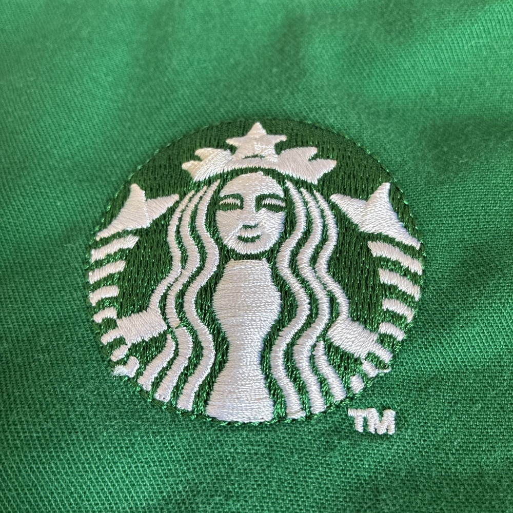 Starbucks Employee Uniform Apron Green Embroidered Coffee Shop Barista - Picture 4 of 10